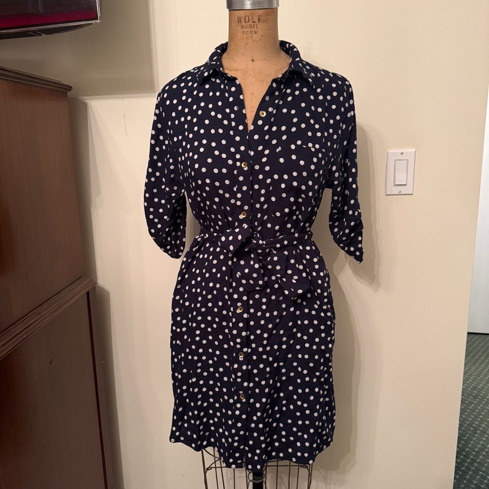 Koy Resort Polka Dot Shirt Dress